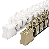 HIXISTO Gardinenschiene Bogenförmige Fenstervorhangspur U-Typ-Schienen-Ecke-TOP-Slide kann gebogen Werden U-förmige L-Soft-Rod-Rutsche Vorhangschiene (Size : White (Single Track Side Mounted))