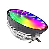 Coole Bunte 2000 RPM Silent Computer CPU-Kühler, High Airflow PC-Prozessor RGB-Kühllüfter LED-Luft-Kühlkörp