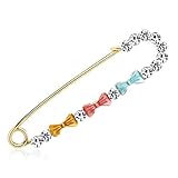 WNWNZSH Trachten Anstecker Anstecknadeln Diamante Brosche Damen Broschen Diamant-Brosche Damen Brosche Große Sicherheitsnadeln Schmuck Brosche Mode-Brosche Blue&pink