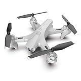 YOBDDD Faltbare GPS-Drohne mit 4K UHD-Kamera für Erwachsene, Dual-Kameras, Quadcopter mit 110° Weitwinkel, Gr (Outdoor-Drohne)