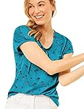 Cecil Damen 316463 T-Shirt, cool Lagoon Blue, XL