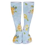 Anja Aqua Kompressionssocken für Damen & Herren, Unisex Socken für Laufen, Flug, Sport, R