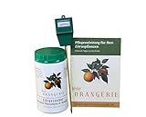 Meine Orangerie Zitrus-Pflegepaket Piccolo: Starker Zitrusdünger + nützlicher Feuchtigkeitsmesser + hilfreiche Pflegebroschü