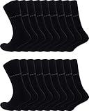 Pierre Cardin 18 Paar Sonderangebot Herren Business-Socken Baumwoll-Socken Anzug-Socken Schwarz (18, 39-42)