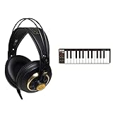 AKG K240 STUDIO Professioneller, halboffener Over-Ear-Kopfhörer & AKAI Professional LPK25 - MIDI USB Keyboard Controller mit 25 Tasten für iOS, Mac und PC