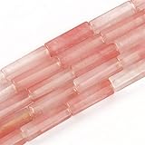 13 x 4 mm natürliche mehrfarbige imperiale Stein lose Zwischenperlen Zylinder Kaisersteine handgefertigt DIY Schmuck Armband Halskette 38,1 cm Wassermelone R