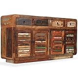 Atlojoys Sideboard, Beistellschrank, Aufbewahrungsschrank, Flurschrank, Schrank, Küchenschrank, Altholz Massiv 150x35x75