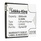 Akku-King Akku kompatibel mit Mobistel Cynus E7 - Li-Polymer 2200mAh - für Mobistel Cynus E7