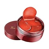 USIRIY 60 Stück Augenpads Collagen Eye pads Kollagen Augenpads, Hydrogel Augenklappen mit Hyaluronsäure und Rotalge Rotalgen Feuchtigkeitsspendend 4ml für augenringe,tränensäcke,Falten,dunk