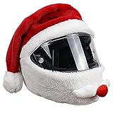 SYUUD Motorrad-Helm-Abdeckung Weihnachtsmann, lustige Helm-Abdeckung Motorrad, Motorrad-Helm-Schutz, personalisierte voller Helm Abdeckung W