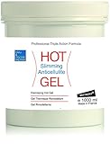 XXL HOT Gel Anti-Cellulite HOT Gel 1000 ml zur Verbesserung der Haut Kontur, mit angenehmen Wärme-Effekt und erfrischenden Duft, enthält Koffein und Algen● bleumarine Bretania, Made in F