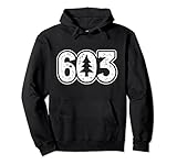 Lebe frei oder stirb: 603 Baum NH Vorwahl New Hampshire lustig Pullover H