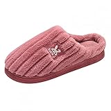 Hausschuhe Unisex Filz-Pantoffeln, Slipper Mit Rutschfester Naturkautschuk-Sohle, Warme Pantoletten Winter Wärme Memory Foam Pantoffeln Bequem Plüsch Fleece Gefüttert Indoor Haus Schuhe Filzp