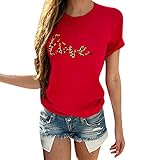 Paar Tshirt - Deman Kurzarm Shirt Oversized Sweatshirt Mit Aufdruck Bluse Sommer Tunika LäSsig Blusenshirt Teenager MäDchen Oberteile - Herren T Shirt - Couple Tshirt Love - Partner S