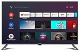 DYON Movie Smart 42 AD Android TV 105,4 cm (42 Zoll) (Full-HD, HD Triple Tuner, Google Play Store, Google Assistant, Prime Video, Netflix, BT-Fernbedienung mit Mikrofon), Modelljahr 2021