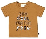 Feetje T-Shirt in Camel/Hellbraun mit Spruch Print für Mini Boys No Waves No Fun 0666 (80)