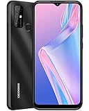 DOOGEE X96 Pro (offiziell) Smartphone Ohne Vertrag Android 11 4GB RAM + 64GB ROM 13MP Quad Kamera 6,52” HD Waterdrop Display 5400mAh Akku Dual SIM Dünn Handy, Fingerabdruck Face-ID [2021](Schwarz)