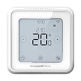 Honeywell Home Y6R910WF6068 Blanc T6 Smart WiFi Thermostat, Verbindung mit App für mehr Sparsamkeit und Effizienz. Kompatibel mit Apple HomeKit, Google Home, Amazon Alexa und IFTTT, Weiß