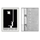 VUSMH Dessau Bauhaus Architektur Schwarz Weiß Poster Bauhaus Gebäude Fotografie Leinwand Bild Kunstdrucke Wohnzimmer Wand Gemälde Dekor 50x70cmx2 Kein R