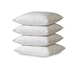 Apiando - 4er Set 50 x 50 cm Premium Kissen mit Polyester Vlies Füllung - Allergiker geeignet – Waschbares Innenkissen - Füllung für Dekokissen Kopfkissen Sofak