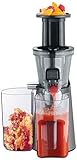 SEVERIN ES 3571 Slow Juicer (150 W, Inkl. Frozen-Fruits-Aufsatz) metallic grau/schwarz/