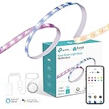 TP-Link Kasa KL430 Smart LED Streifen, WiFi LED Stripe, APP Steuerung, Farbwechsel mit 16 Farbzonen, Szene und Lichteffekte, kompatibel mit Amazon Alexa, Google Asisstant, 2 M