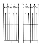 2er Set Rankgitter H 199 cm Metall Spalier Rankhilfe Rankbog