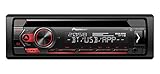 Pioneer DEH-S320BT , 1DIN Autoradio , CD-Tuner mit RDS , Bluetooth , MP3 , USB und AUX-Eingang , Freisprecheinrichtung , Smart Sync App , 13-Band E