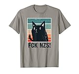 FCK NZS Lustige Katze | Gegen Rassismus Faschismus Fck NZS T-S