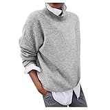 VICIKON Weihnachtspullover Familie Set Weihnachtspullover Damen Weihnachten Süßigkeiten Damen Sweatshirt Sweater Damen Vintage Wintermantel Damen Warm Wintermantel D