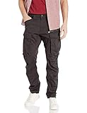 G-STAR RAW Herren Hose Rovic Zip 3D Straight Tapered, Grau (Raven), 38W / 32L