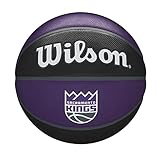 Wilson Basketball NBA TEAM TRIBUTE, SACRAMENTO KINGS, Outdoor, Gummi, Größe: 7