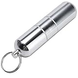 Gurxi Zigaretten Metall Tragbare Fall Zigaretten Metallgehäuse Zigaretten Gehäuse Rohr Runde Zigaretten Taschen Kasten für die Reise zur Arbeit Reisen Tragen Zigaretten 2 Stück (Silber)
