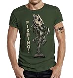 Geschenk T-Shirt für Angler und Fischer: Fishing XL