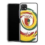 DeinDesign Handyhülle kompatibel mit Samsung Galaxy A22 5G Bumper Case Schutzhülle FC Augsburg Wappen Fanartik