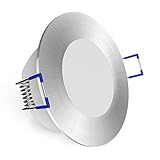 linovum WEEVO Deckeneinbaustrahler LED flach dimmbar IP44 für Innen, Bad & Außen - Einbau LED Strahler 230V neutralweiß 6,5W