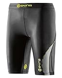 Skins Damen DNAmic Half Tights 1/2, Black/Limoncello, S