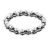 Armband Fahrradkette Manschette Armband Mens Armband Herren Schmuck Schwere Edelstahl Silber Dienstprog