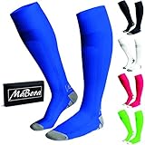 MaBora Kompressionsstrümpfe für Damen und Herren, Kompressionssocken, Stützstrümpfe, Thrombosestrümpfe, Compression Socks, Sport, Medizinisch, Flug, Lauf, Joggen, Reisen, Regeneration (Blau, S/M)