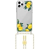 LAUT - Crystal POP Necklace case kompatibel mit iPhone 12 Mini | Aufprallschutz bis zu 13 Fuß/4 Meter | Längenverstellbare Kordel | Glasklares Design • C