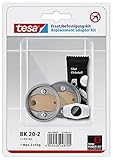 tesa Power.Kit-Adapter BK20-2, selbstklebendes Ersatzteil-Set, Zamak-Ring, Durchmesser 41mm, Höhe 8