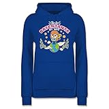 Schwester und Tante Geschenk - Beste Patentante der Welt - #1 - weiß - XXL - Royalblau - Statement - JH001F - Damen Hoodie und Kapuzenpullover für F
