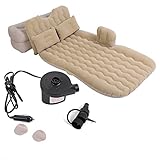 DXMCC Luftmatratzen Camping Aufblasbare Matratze Aufblasbare Bettmatratze Indoor Outdoor Camping Reise Auto Rücksitz Luftbetten Kissen Stuhlkissen (Color : Apricot, Size : 130x80cm)