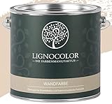 Lignocolor Wandfarbe Innenfarbe Deckenfarbe Kreidefarbe edelmatt 2,5 L (Sahara)