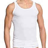 Schiesser® 4er - Pack Herren Unterhemden, Achselhemden, Tank Top, Weiß, Gr. 5, 6, 7, 8, 9, Neu (8 / (XXL))