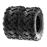 SunF A001 22x10-10 22x10x10 Quad ATV UTV Reifen Geländereifen mit Straßenzulassung 6PR TL 47F E Prüfzeichen direktionale Laufflächen, Satz von 2 Stück