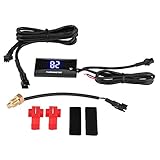 KIMISS Digital Thermometer, Motorrad Digital Thermometer Instrument Wasser Temperatur Meter Messgerät Blaues L