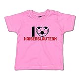 G-graphics Baby T-Shirt I Love Kaiserslautern 266.0676 (12-18 Monate, pink)