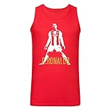 Art T-Shirt, Cristiano R. 7, Herren, c-ronaldo-can-man-red-m, Rot, c-ronaldo-can-man-red-m M