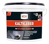 MEM Profi Kaltkleber, Zur Verklebung und Reparatur von Bitumendachpappen, Mit schneller Anfangshaftung, Lösemittelfrei, 6,5 kg, Schw